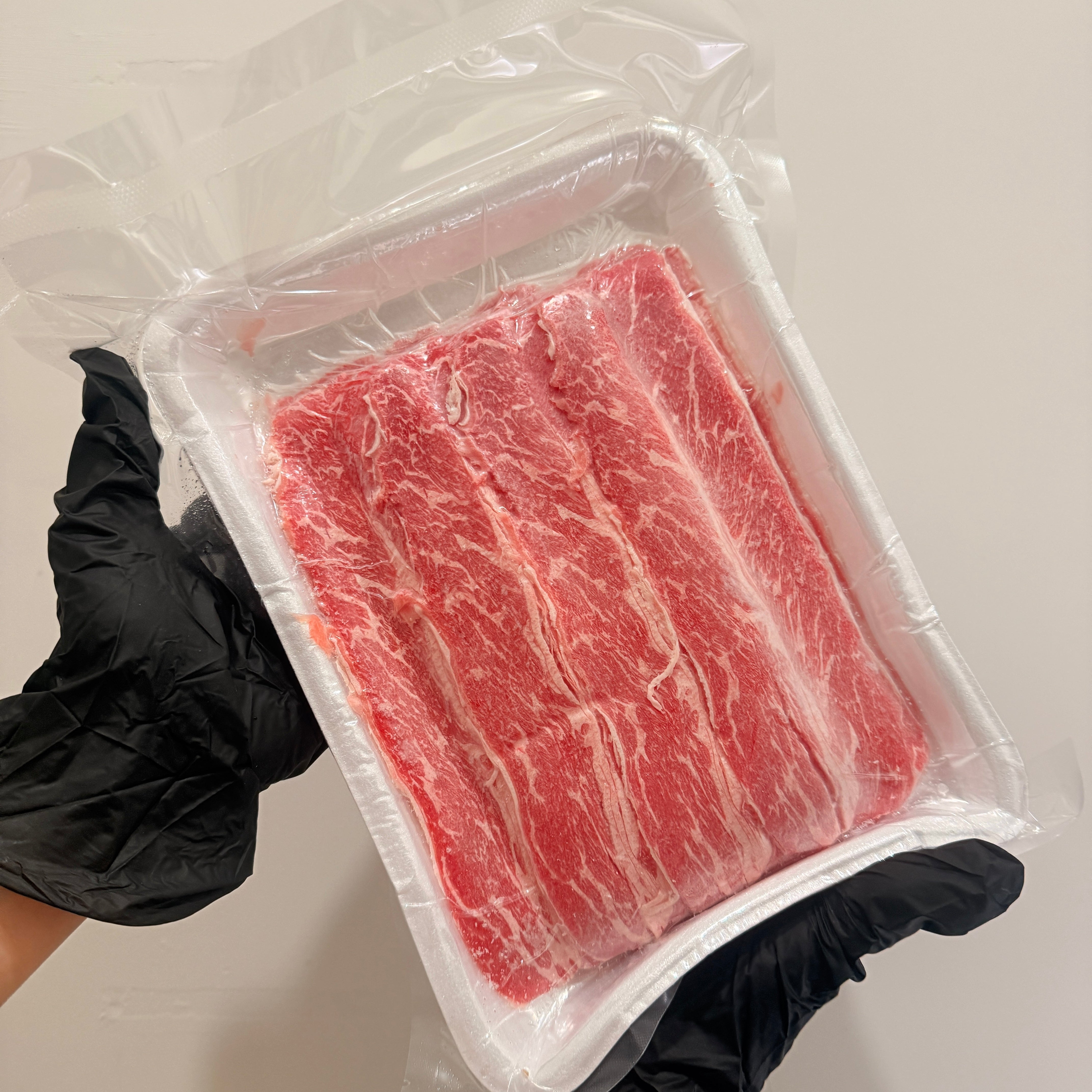 Australia Premium 250-Day Grain-Fed Boneless Short Rib Shabu-Shabu Slices | Fine Marbling Comparable to Wagyu